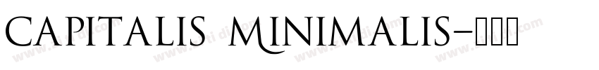 Capitalis Minimalis字体转换